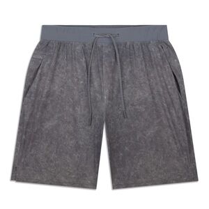 Lululemon Men T.H.E. Short *Linerless 9" XXL Gravel Dust Grey Multi